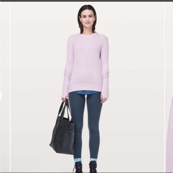 Lululemon Time To Restore Pink Cashlu Cashmere Blend
Sweater Lightweight  Size 2 - Picture 11 of 11